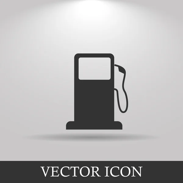 Señal de la boquilla de la bomba de gasolina. Icono de gasolinera . — Vector de stock