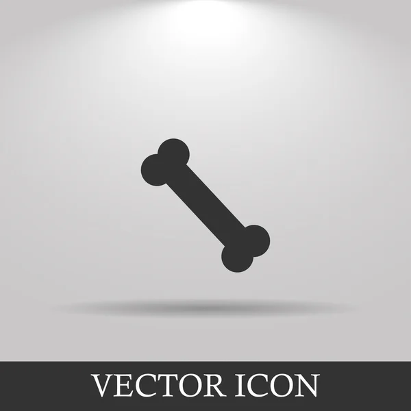 Bone icon. Flat design style. — Stock Vector