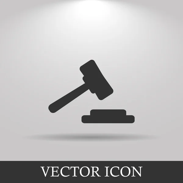 Auction web icon. vector design — Stock Vector