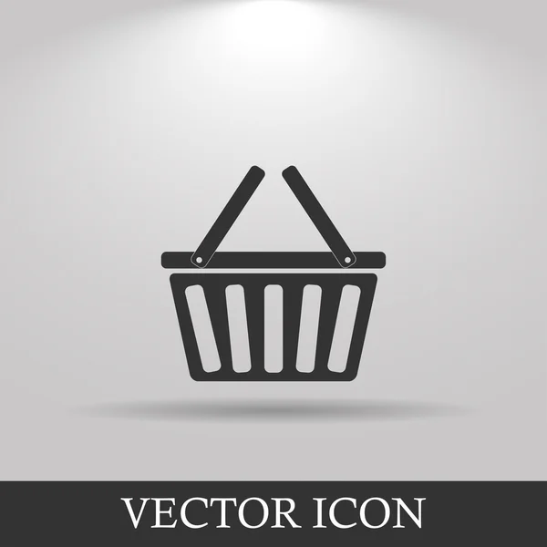 Ikona koszyka zakupów — Wektor stockowy