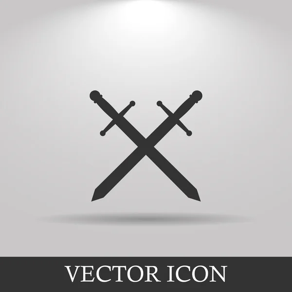 Меч икона вектор красивый — стоковый вектор