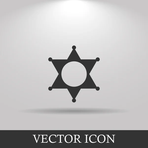 Sheriffstern. Sammlung modern trend konzept design stil vektor illustration symbol — Stockvektor