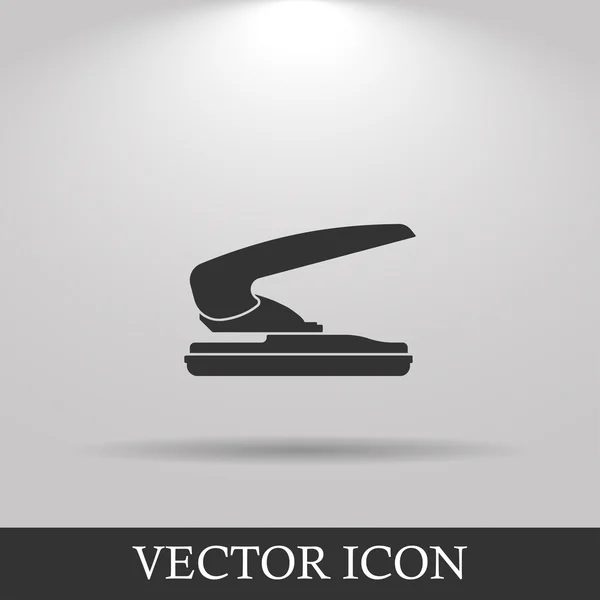 Két lyuk papír lyukasztó ikon — Stock Vector
