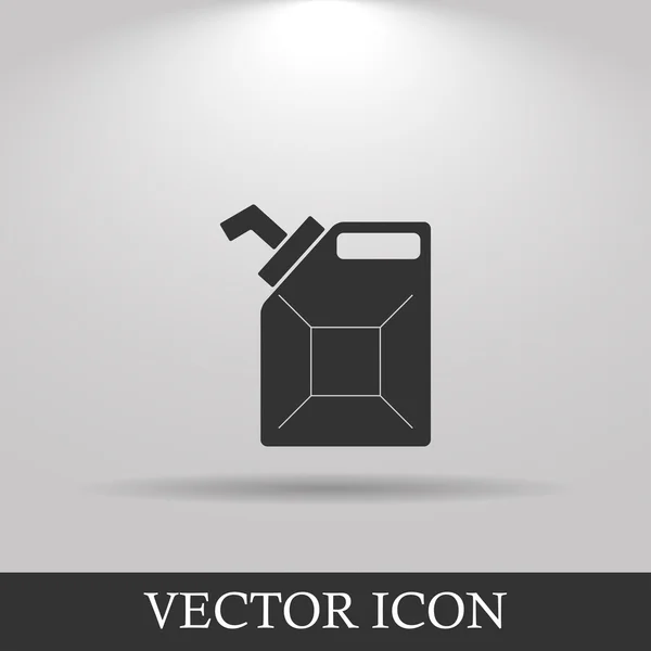 Jerrycan oil vector icon — Stock Vector