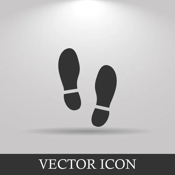 Imprint sulor skor icon.shoes tryckta icon.vector illustration — Stock vektor