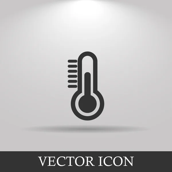 Thermometer-Symbol. flacher Designstil. — Stockvektor