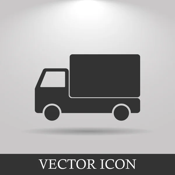 Icono del camión. Estilo de diseño plano . — Vector de stock