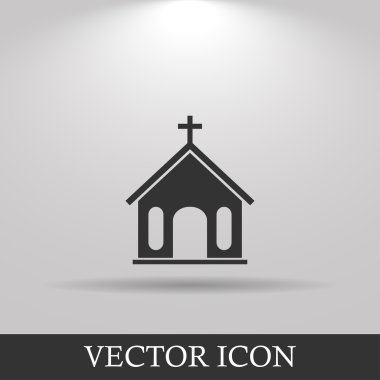Kilise ikonu. Vektör İllüstrasyonu