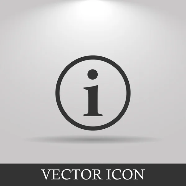 Icona vettoriale info — Vettoriale Stock