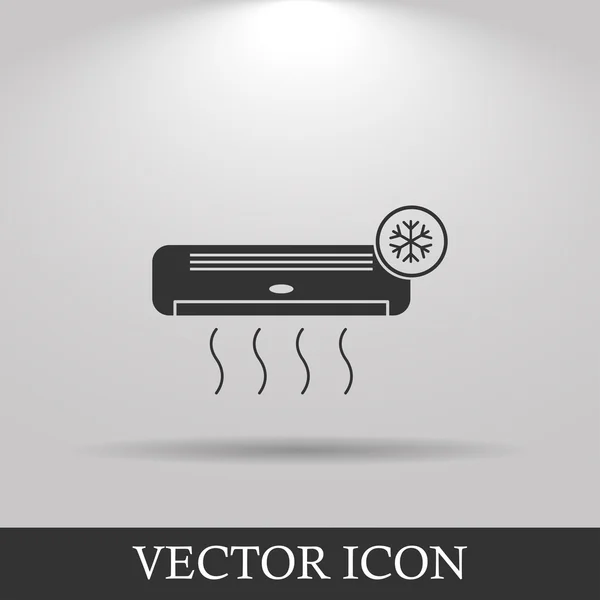 Ikoon met airconditioner — Stockvector