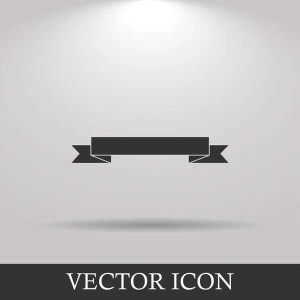 Ruban plat icône . — Image vectorielle