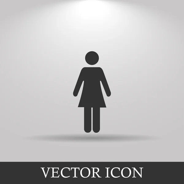 Frau - Vektor-Symbol — Stockvektor