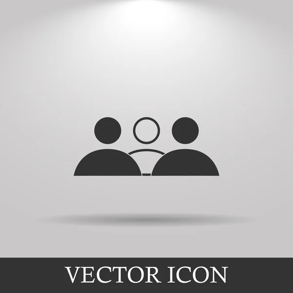 Плоская икона бизнесмена — стоковый вектор