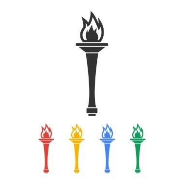 simge meşale - vektör