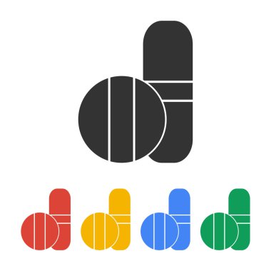 tıbbi hap işareti simgesi. vektör.