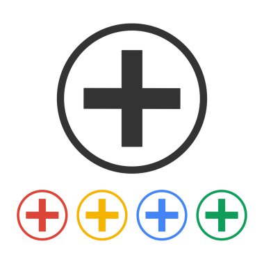 parlak düğme vektör tıbbi işareti