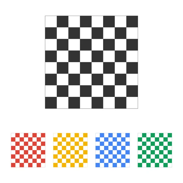 Дерев'яна шахова дошка. плоский вид зверху — стоковий вектор