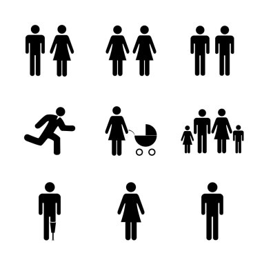 Aile simgesi. Düz tasarım stili