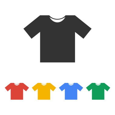 Tshirt Icon Icon, vektör çizim. 