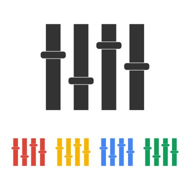 Equalizer'ı simgesi. düz 