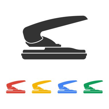 iki delik kağıt zımba simgesi