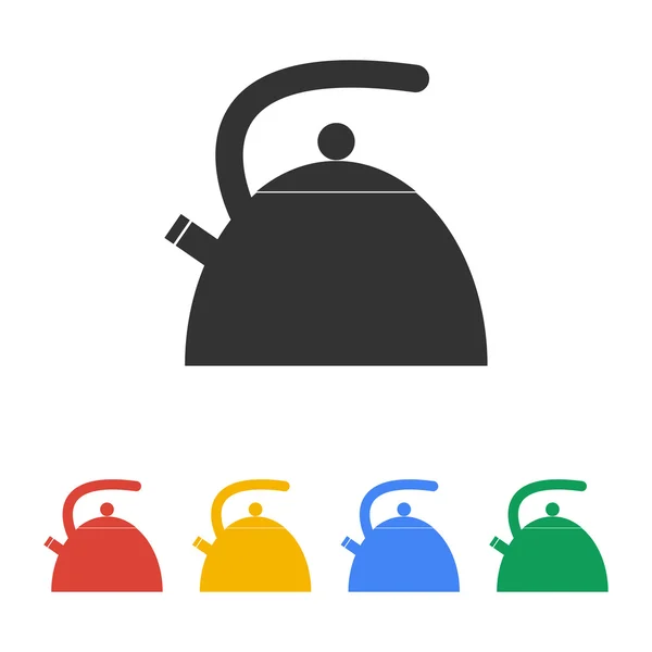 Kettle. Flat design style. — Stock Vector