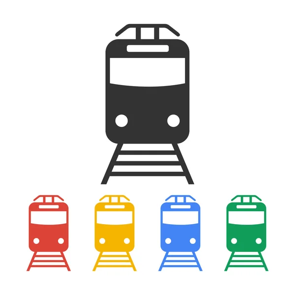 Train icon. Flat design style. — Stock Vector