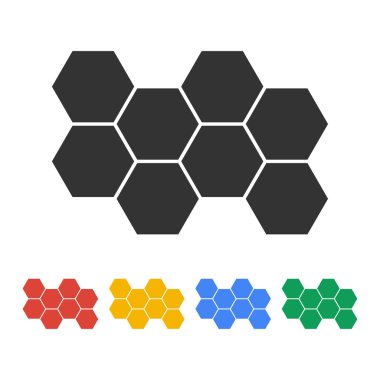 Petek işareti simgesi. Tatlım hücre simgesi.