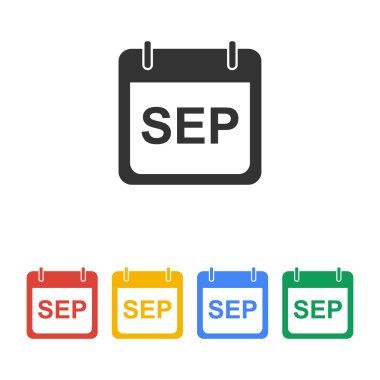 Basit takvim. Modern tasarım düz stil ikonu