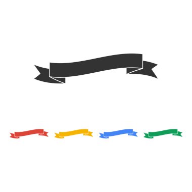 Düz kurdele simgesi.