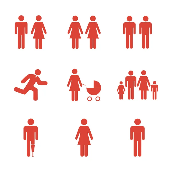 Aile simgesi. Düz tasarım stili 