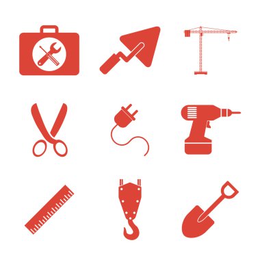 çalışma araçlar Icon set