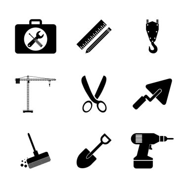 çalışma araçlar Icon set