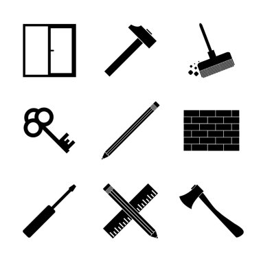 çalışma araçlar Icon set