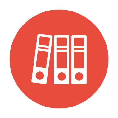 Klasör simgesi. Düz tasarım stili eps 10.