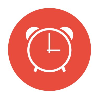 Saat simgesi, vektör illüstrasyonu. düz tasarım biçimi