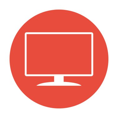 vektör monitör simgesini