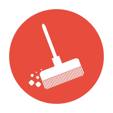 süpürge vektör simgesi