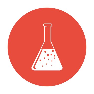 laboratuvar cam kutsal kişilerin resmi, vektör çizim. düz tasarım stili