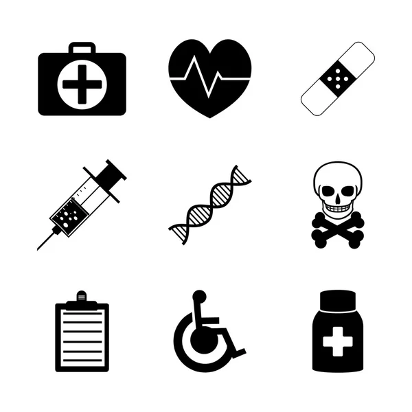 Medical iconst. Flat — Stock Vector