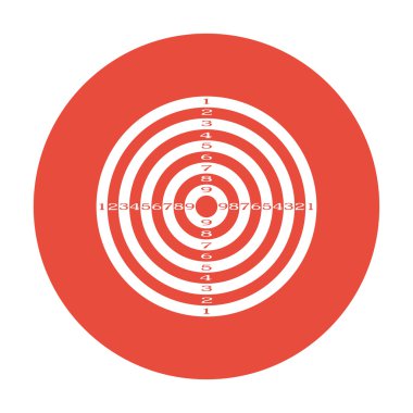 vektör hedef simgesini