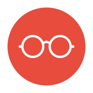 Gözlük simgesi. Düz tasarım stili.