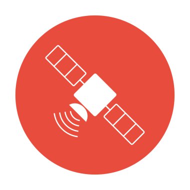 uzun gölge ile uydu simgesi