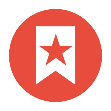 Vektör Web Yer İmleri Kurdelesi Simgesi