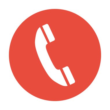 düz bir telefon simgesi