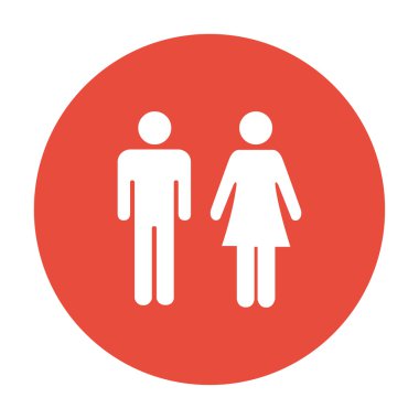 erkek ve kadın simgeler vektör, 