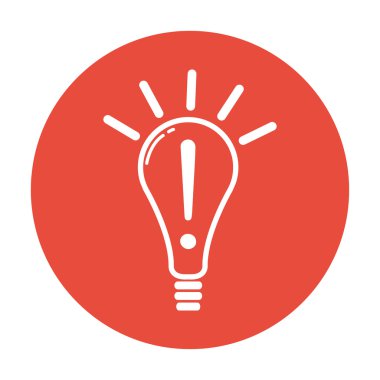 yaratıcı bir fikir ilham kavramı simge olarak ampul şeklinde. 