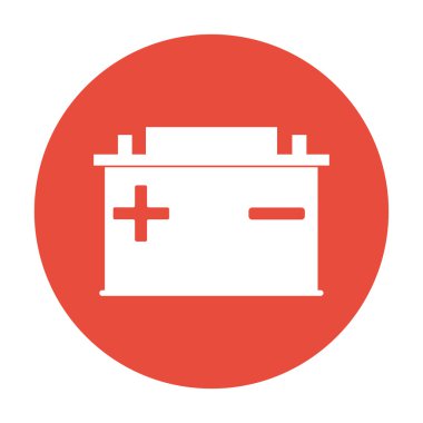 Araba akü vektör simgesi