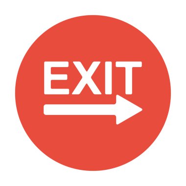 Çıkış simgesi - vektör illüstrasyonu 