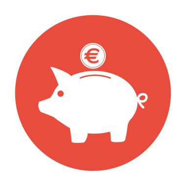 vektör kumbara simgesi